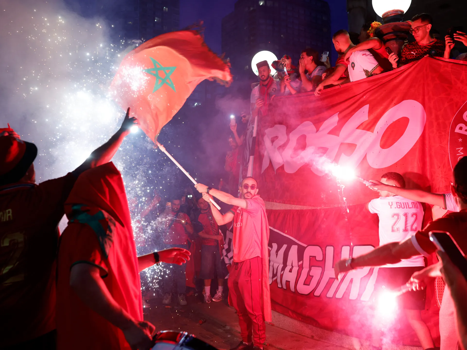 Celebrations Ignite in Boston as Morocco and France Fans Gear Up for World Cup Clash