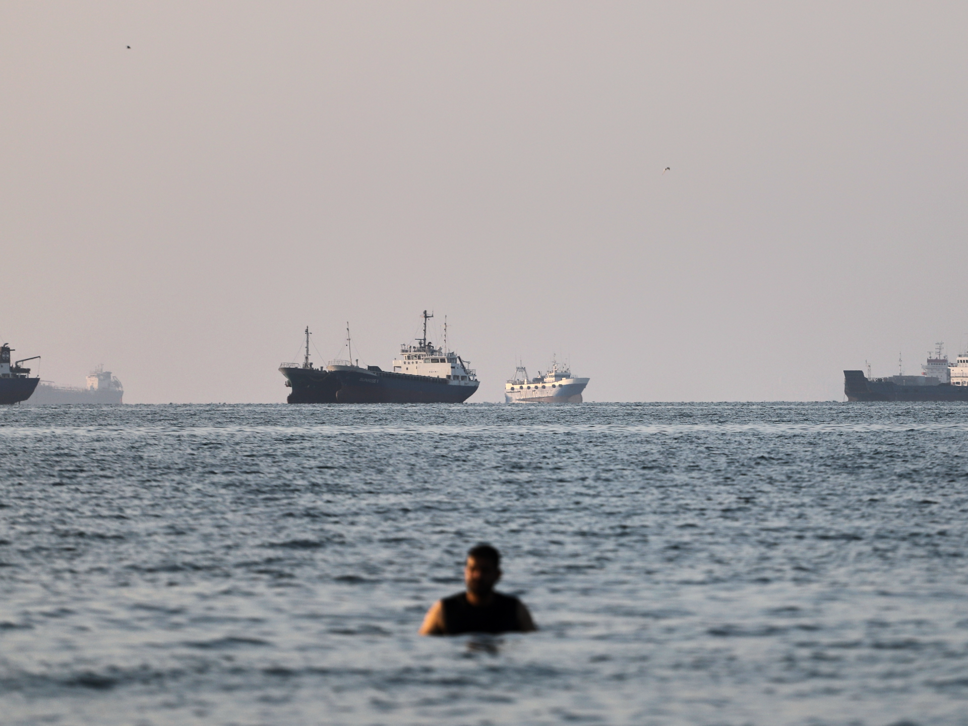 Tanker Ablaze in Strait of Hormuz Following Projectile Strike